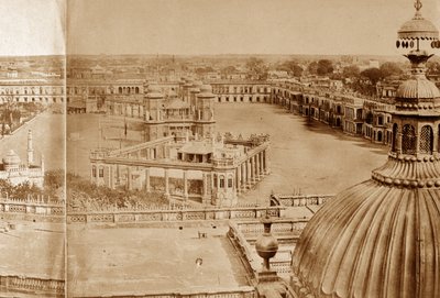 Panoramic View of the Courtyards of the Residency, Lucknow by Felice Beato